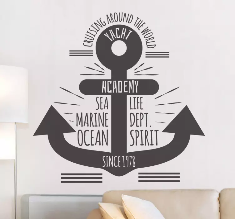 Anker zee marine sticker - TenStickers