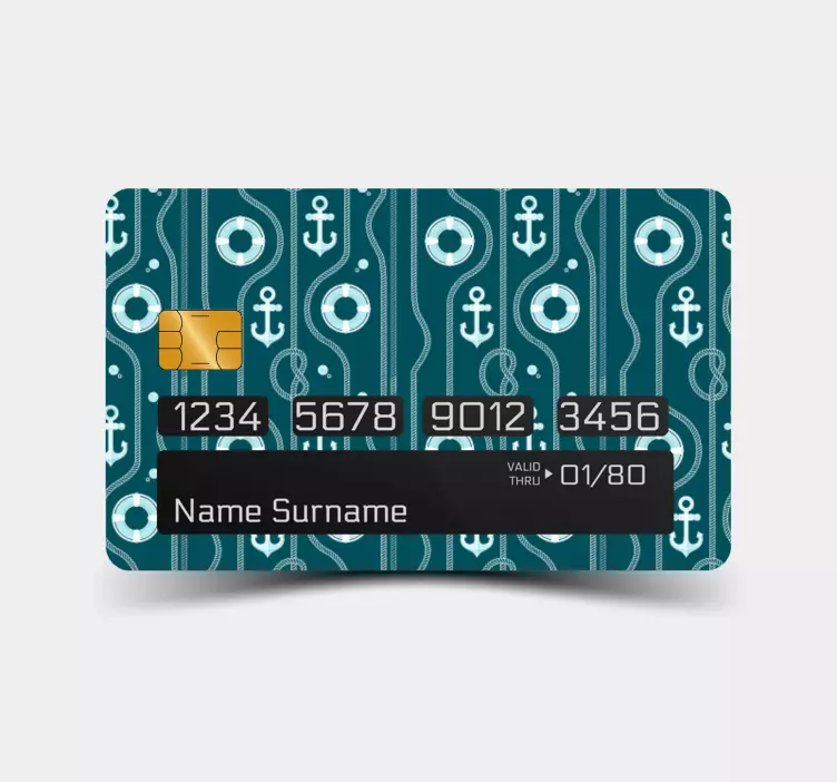 Ankers en cirkels pinpas sticker - TenStickers