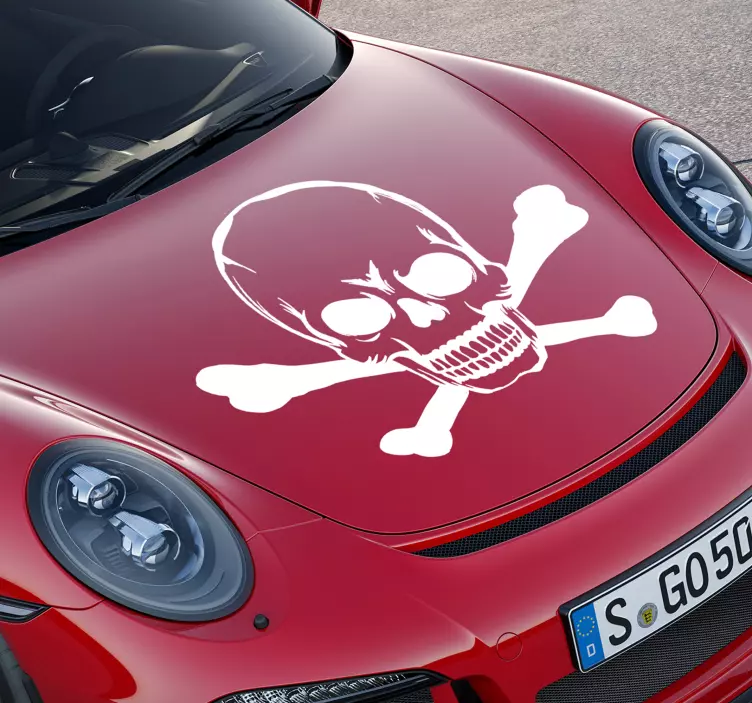 Auto stickers doodskop en boten - TenStickers