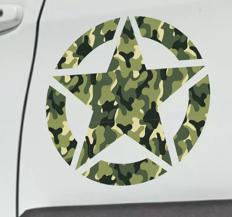 Auto sticker militaire sterren - TenStickers