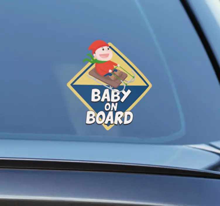 Autosticker baby on board slee - TenStickers
