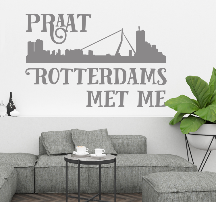Autosticker Praat Rotterdams - TenStickers