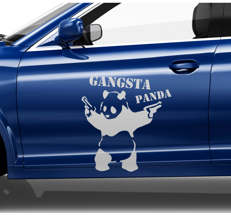 Auto stickers Gangsta panda - TenStickers