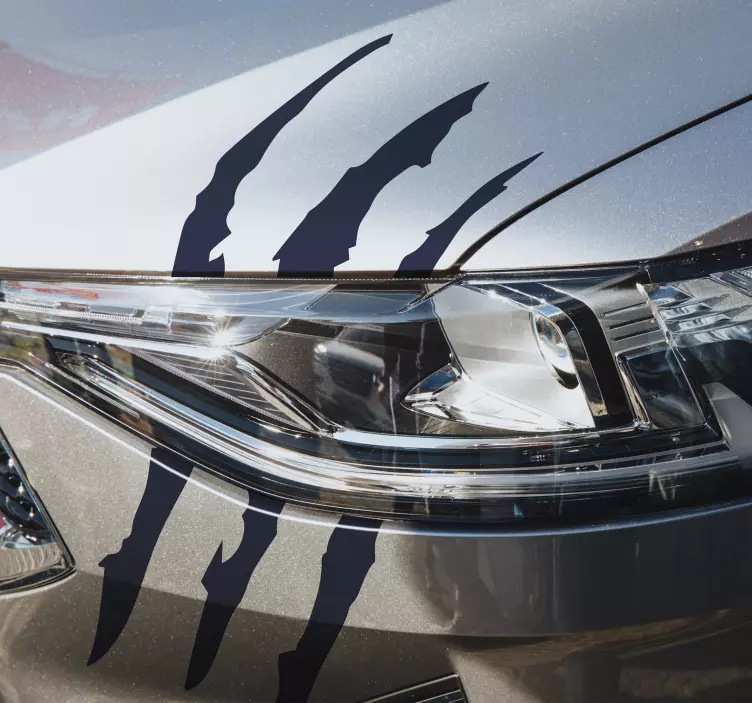 Sticker voor op auto klauw krassen - TenStickers