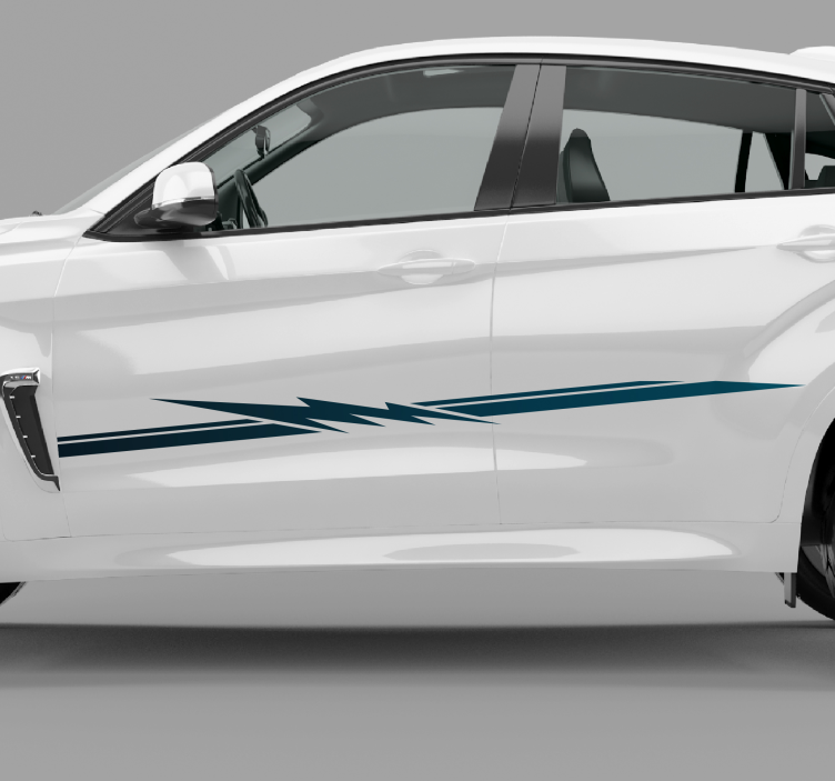 Race streep decoratie sticker auto - TenStickers