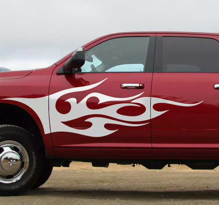 Autosticker tribaal monokleur - TenStickers