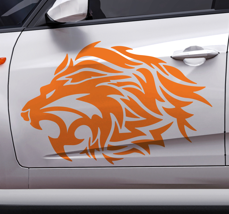 Auto stickers Tribale leeuw - TenStickers