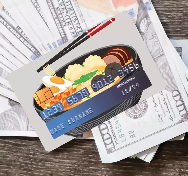 Pinpas sticker met aziatische soep - TenStickers