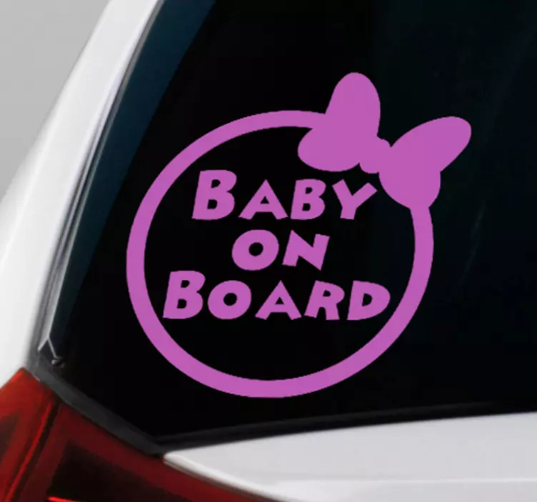 Baby aan boord zelfklevende autosticker - TenStickers