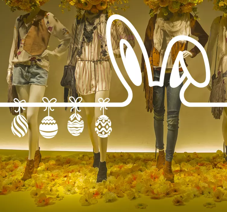 Etalage sticker Pasen - TenStickers