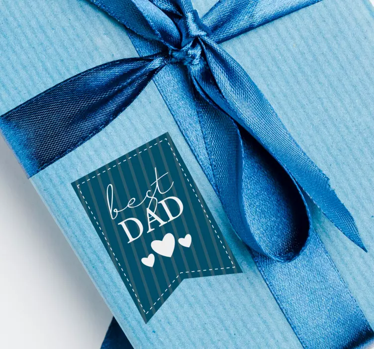 Beste vader label sticker - TenStickers