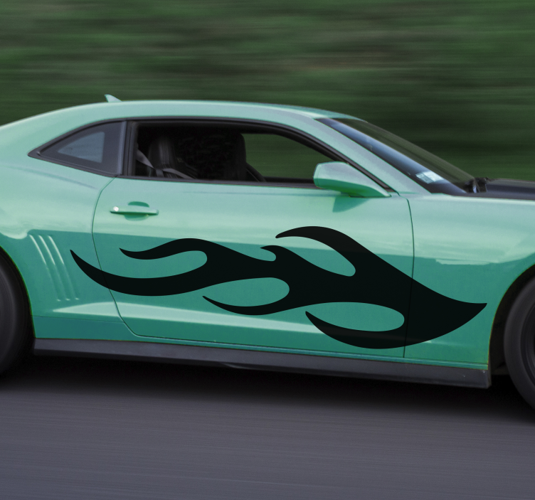 Bestickering auto koele vlammen - TenStickers