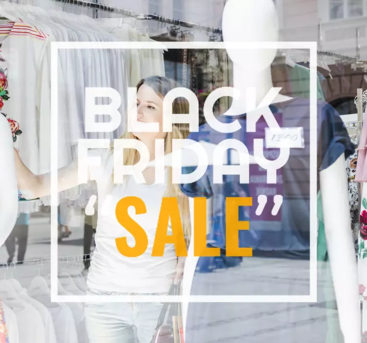 Black friday-actie black friday sticker - TenStickers