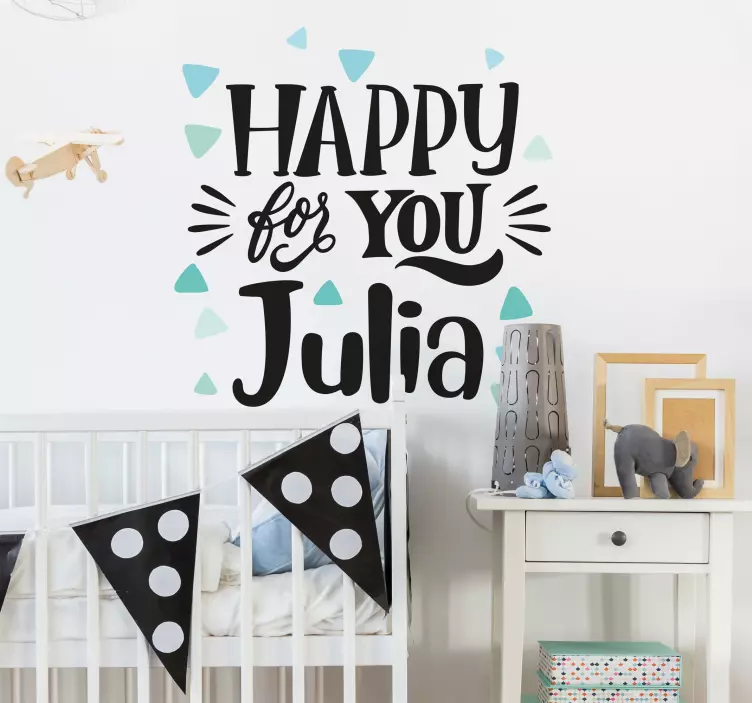 Blij voor jou julia quotes sticker - TenStickers