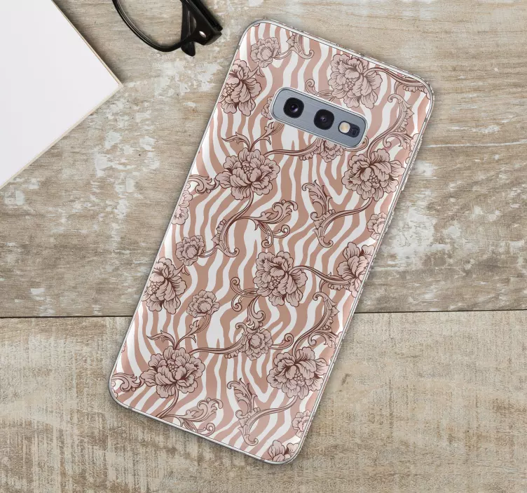 Bloemenmotief samsung sticker - TenStickers