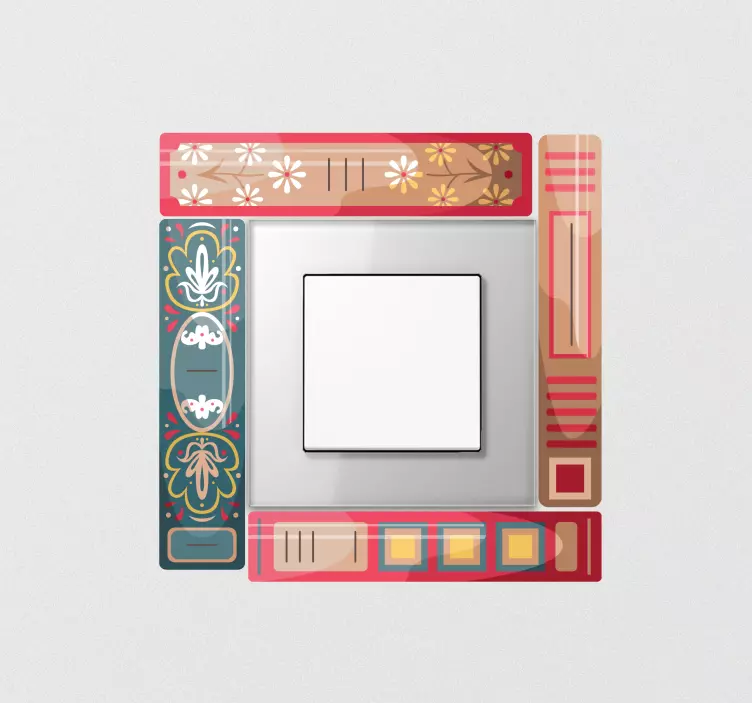 Boekthema-ontwerp sticker stopcontact - TenStickers