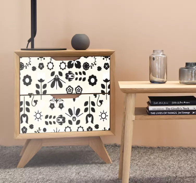 Botanische arrangementcreatie meubel sticker - TenStickers