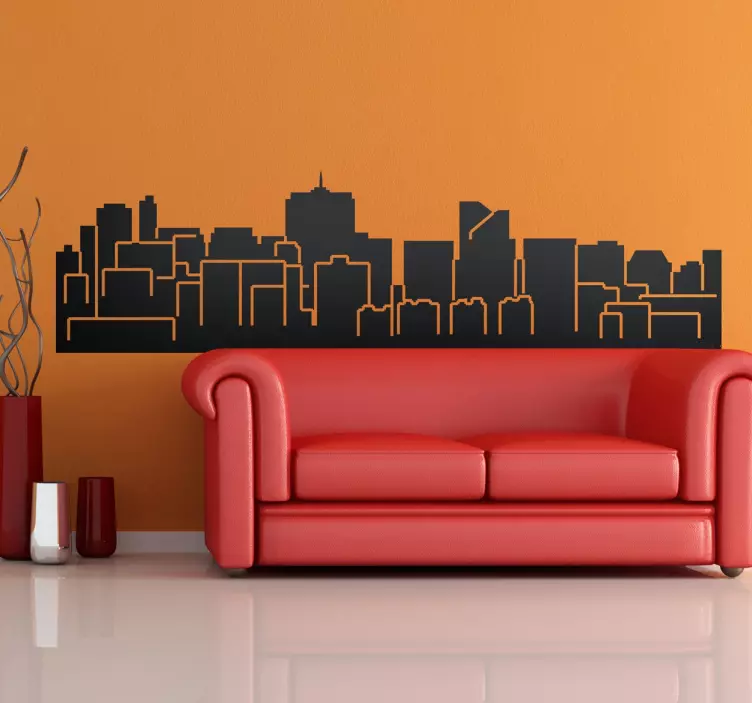 Brussel skyline stad sticker - TenStickers