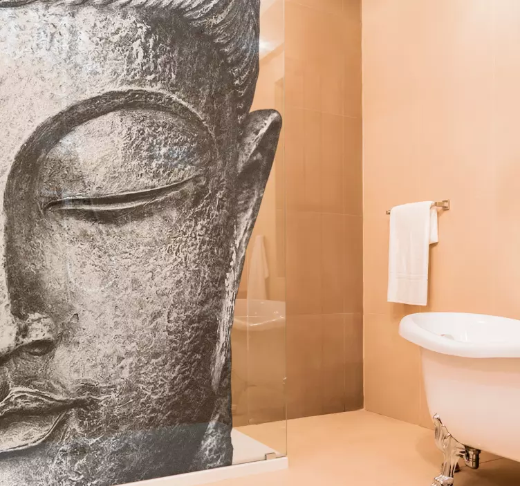 Buddha badkamer sticker - TenStickers