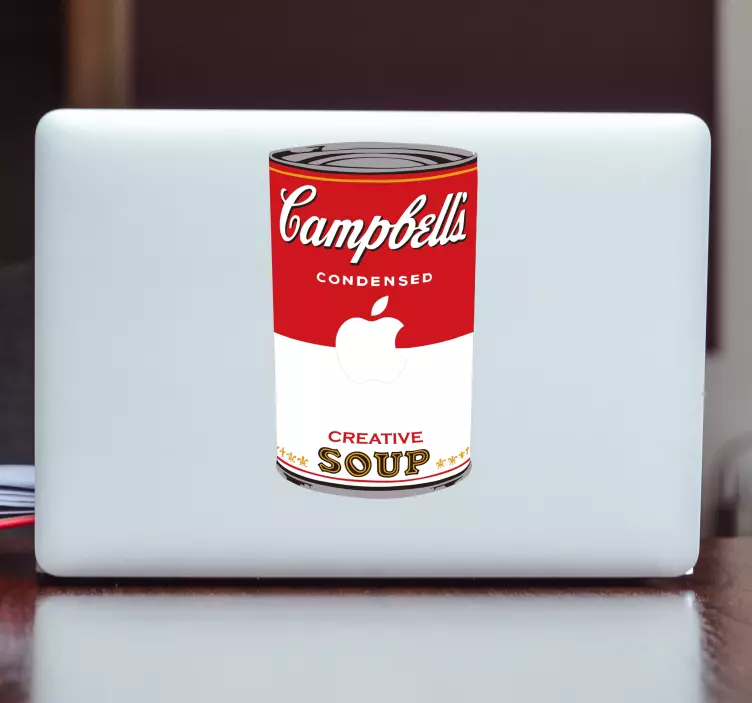 sticker met campbells soep-laptop - TenStickers