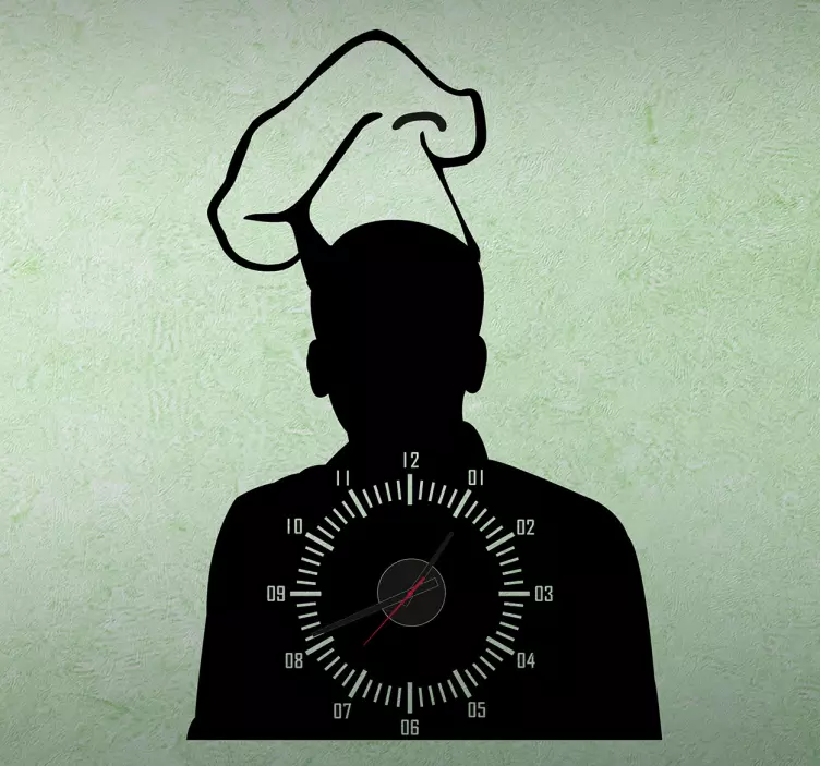 Chef kok klok sticker - TenStickers
