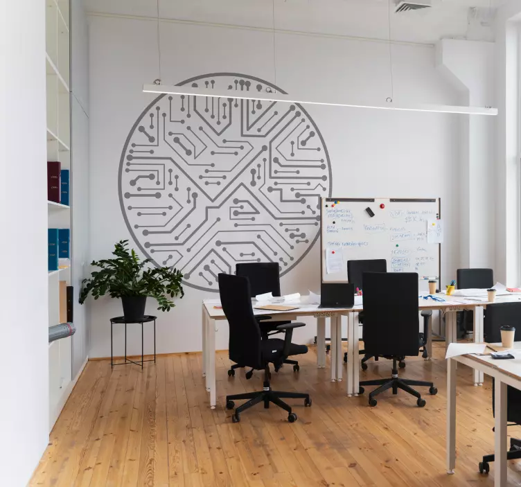 Chipcircuit Internet muursticker - TenStickers