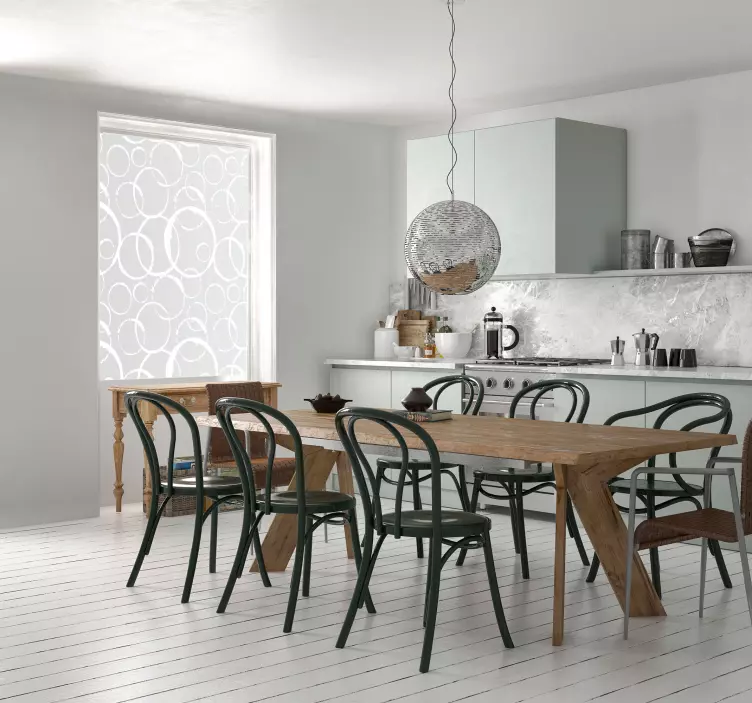 Cirkel motief raamsticker - TenStickers