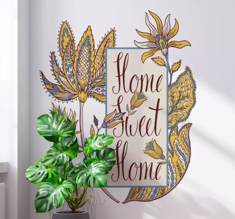 Comfortabele woning decoratie sticker - TenStickers