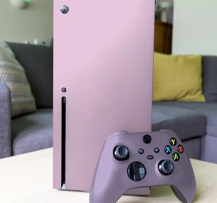 Roze effen kleur xbox sticker - TenStickers