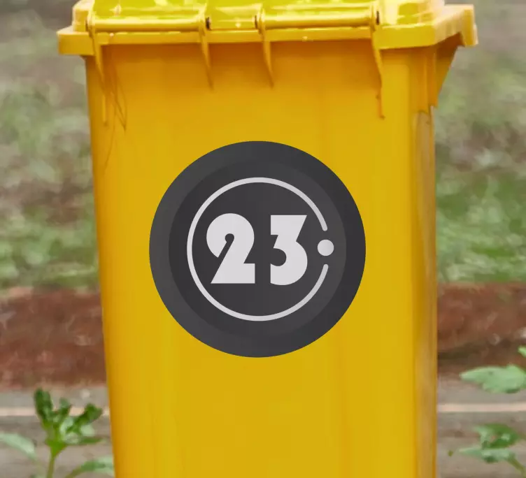 Kliko sticker 3d-knop nummers - TenStickers