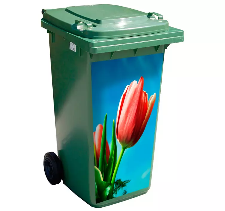 Container tulpen sticker - TenStickers