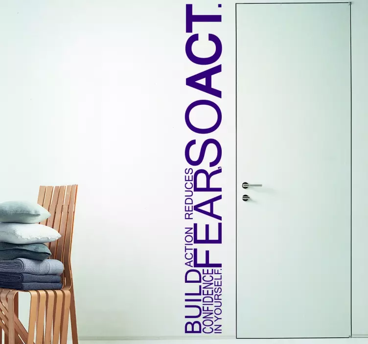 Creatieve Motiverende Quote Muursticker - TenStickers