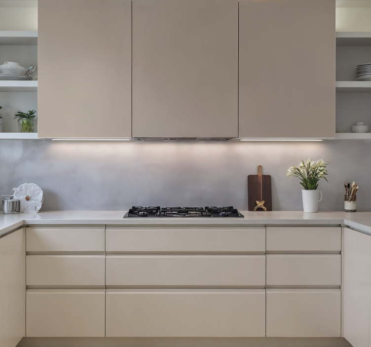 Crèmekleurig vel keuken muursticker - TenStickers