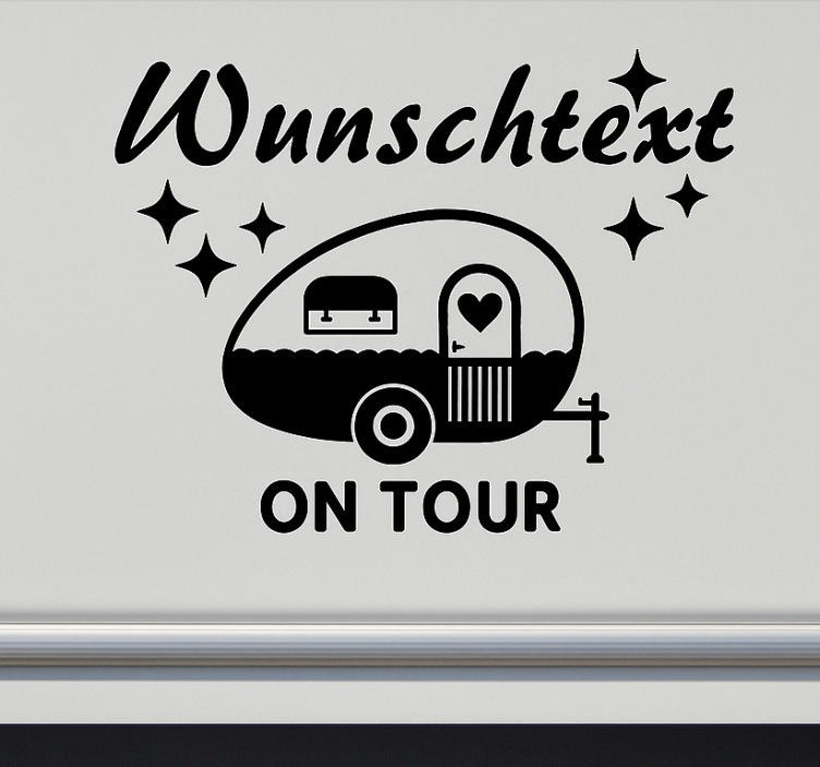 custom op tournee caravan sticker - TenStickers