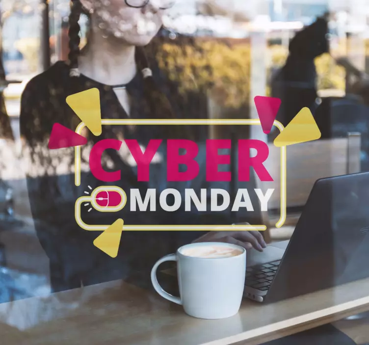 Cyber monday-uitverkoop etalage sticker - TenStickers