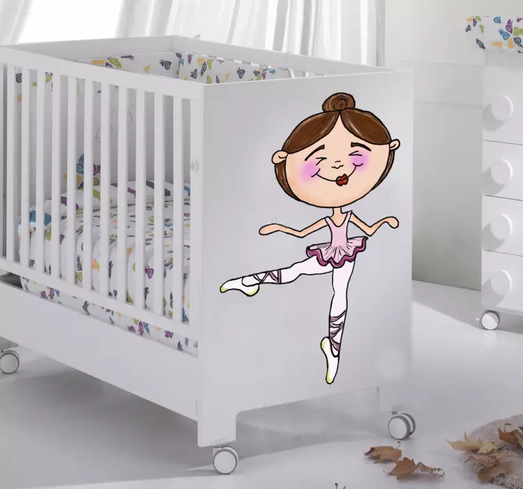 Dans ballerina sticker - TenStickers