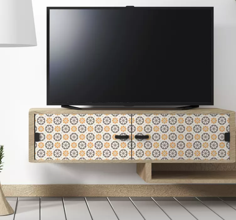 Decoratie sticker bloemenpatroon accenten - TenStickers