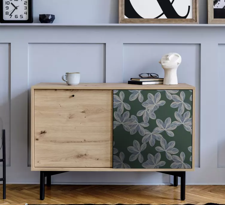 Decoratie sticker botanisch blad element - TenStickers