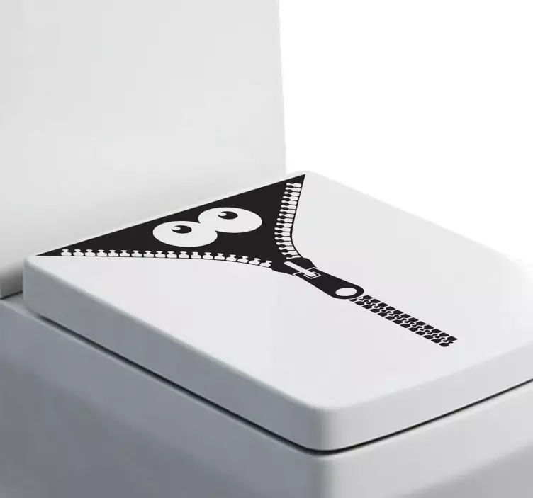 Decoratie sticker Rits Monster - TenStickers