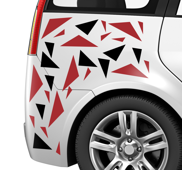 Decoratie sticker auto moderne driehoeken - TenStickers