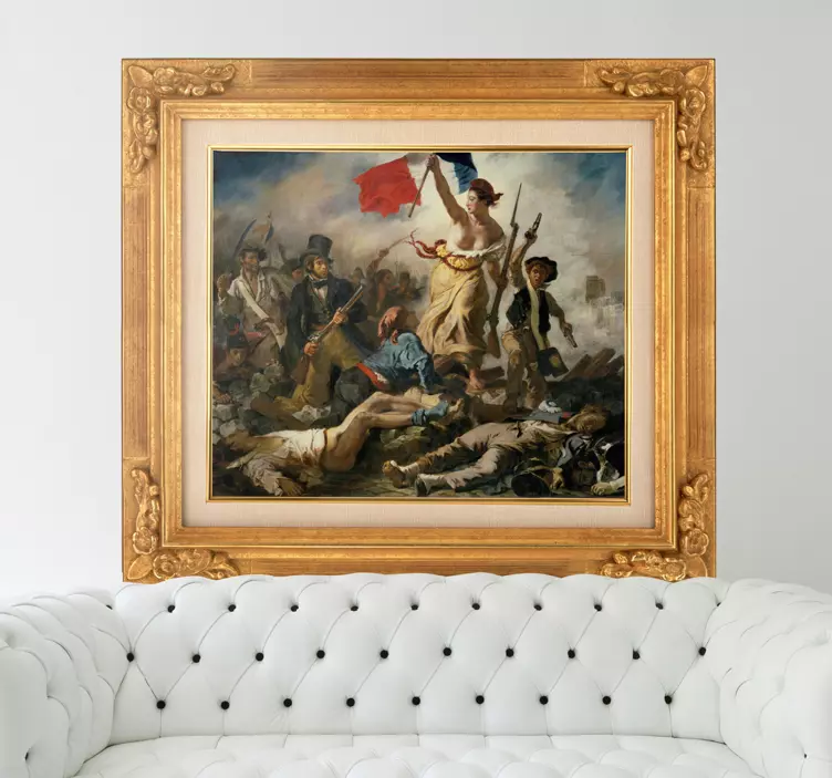 Decoratiesticker Delacroix Vrijheid - TenStickers