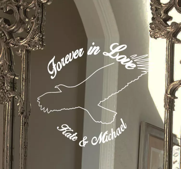 Decoratieve Forever In Love Muursticker - TenStickers