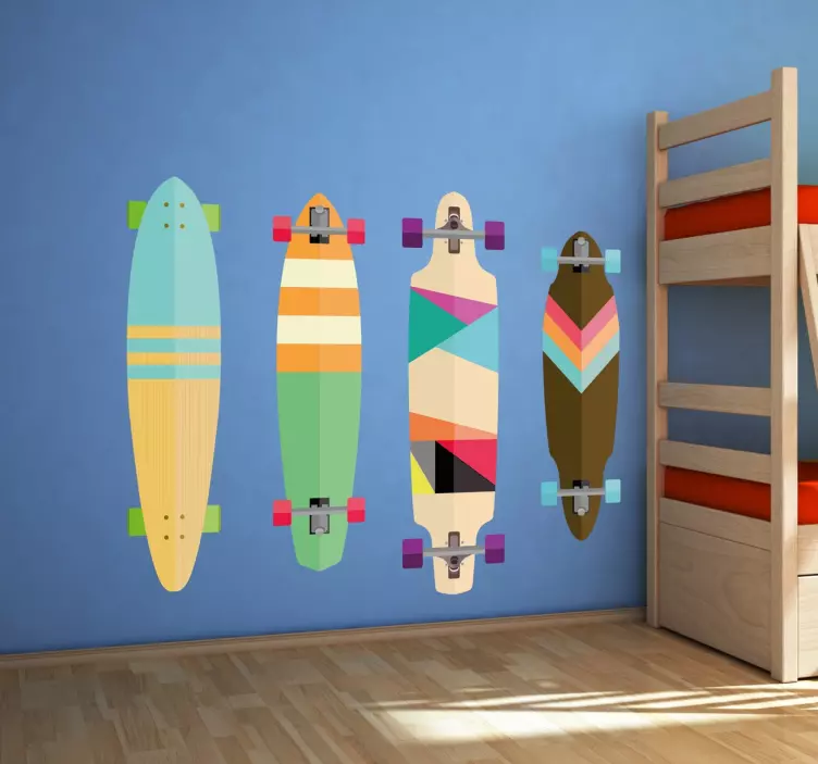 Decoratieve Muursticker Skateboards - TenStickers
