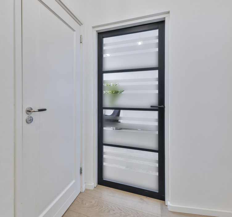 Deursticker met Strepenontwerp - TenStickers