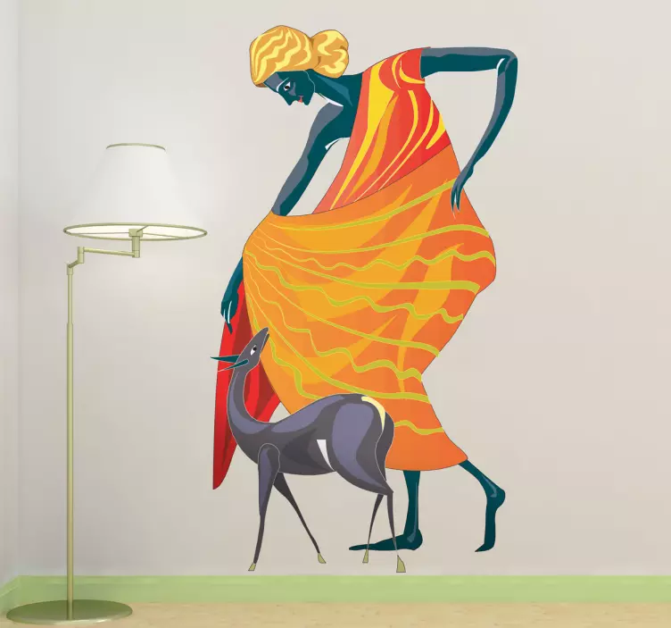 Diana Artemis Griekse godin sticker - TenStickers