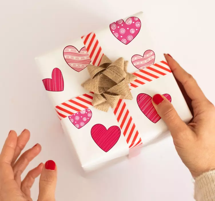 Diverse Valentijn harten stickers - TenStickers