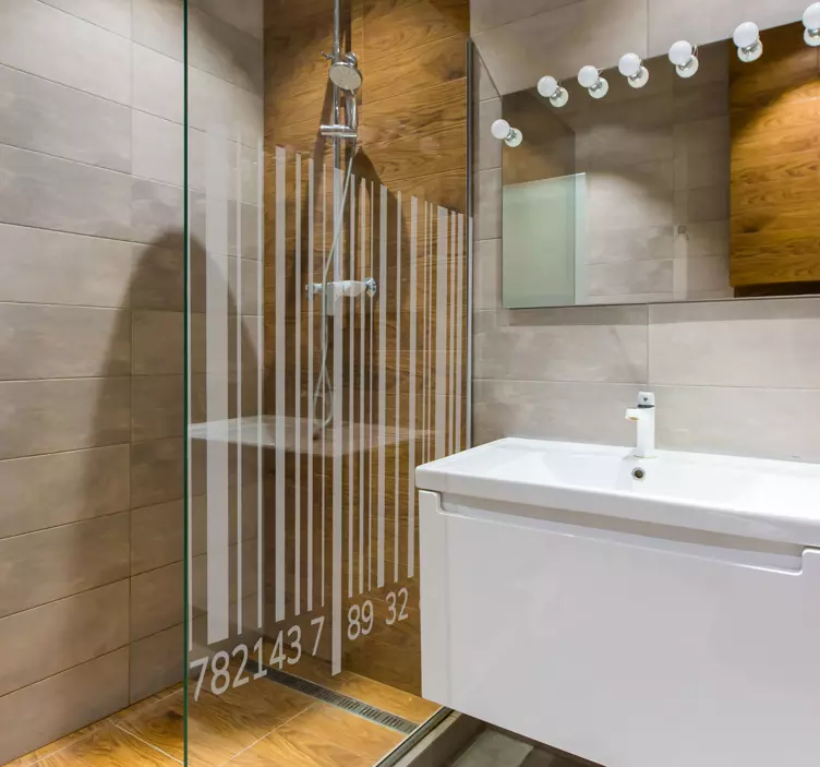 Douchedeur sticker bar code - TenStickers