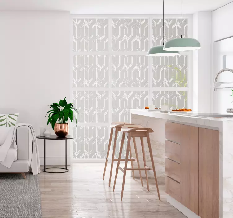 Draaiende kolommen raamsticker - TenStickers