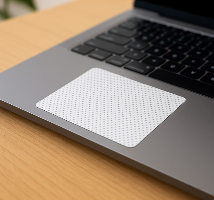 Eenkleurig met stippen touchpad sticker - TenStickers