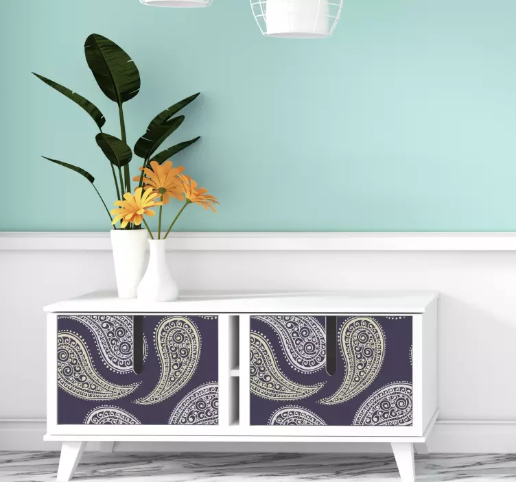 Elegant paisleypatroon decoratie sticker - TenStickers